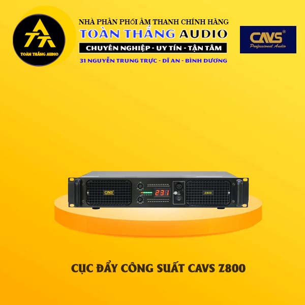 Cục Đẩy Công Suất CAVS Z800 | Toàn Thắng Audio