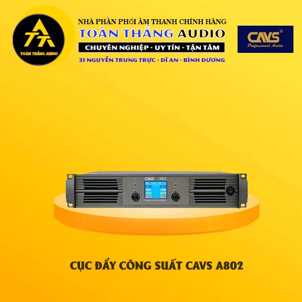 Cục Đẩy Công Suất CAVS A802 | Toàn Thắng Audio