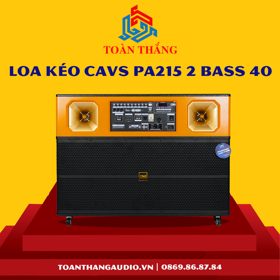 Loa Kéo CAVS PA215 Bass 40 Đôi