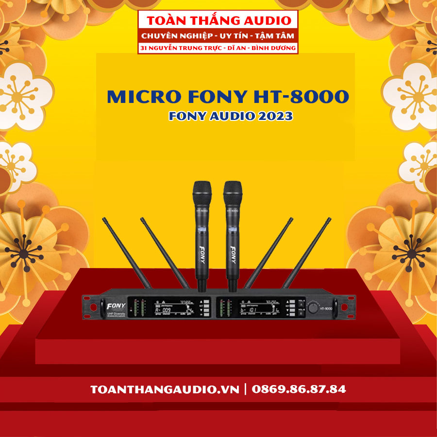 Micro Không Dây FONY HT-8000